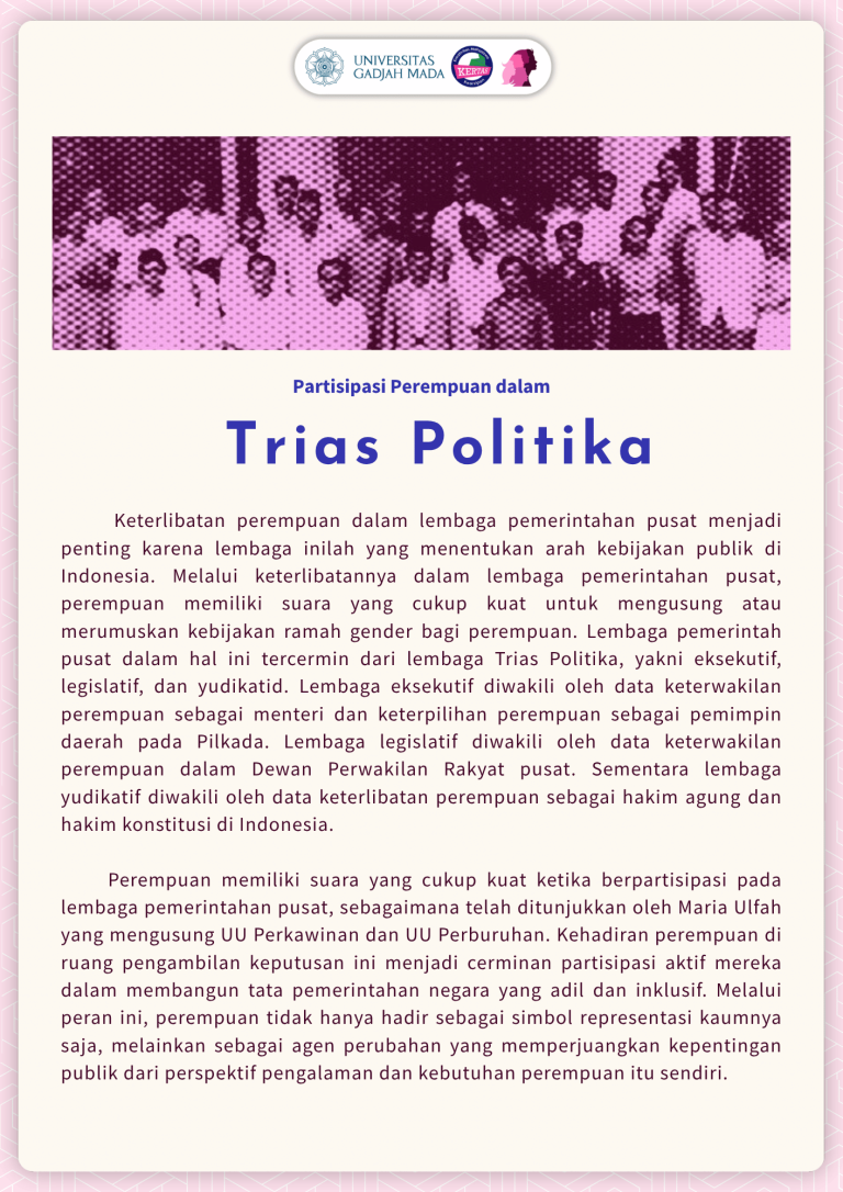 PARTISIPASI PEREMPUAN DALAM TRIAS POLITIKA