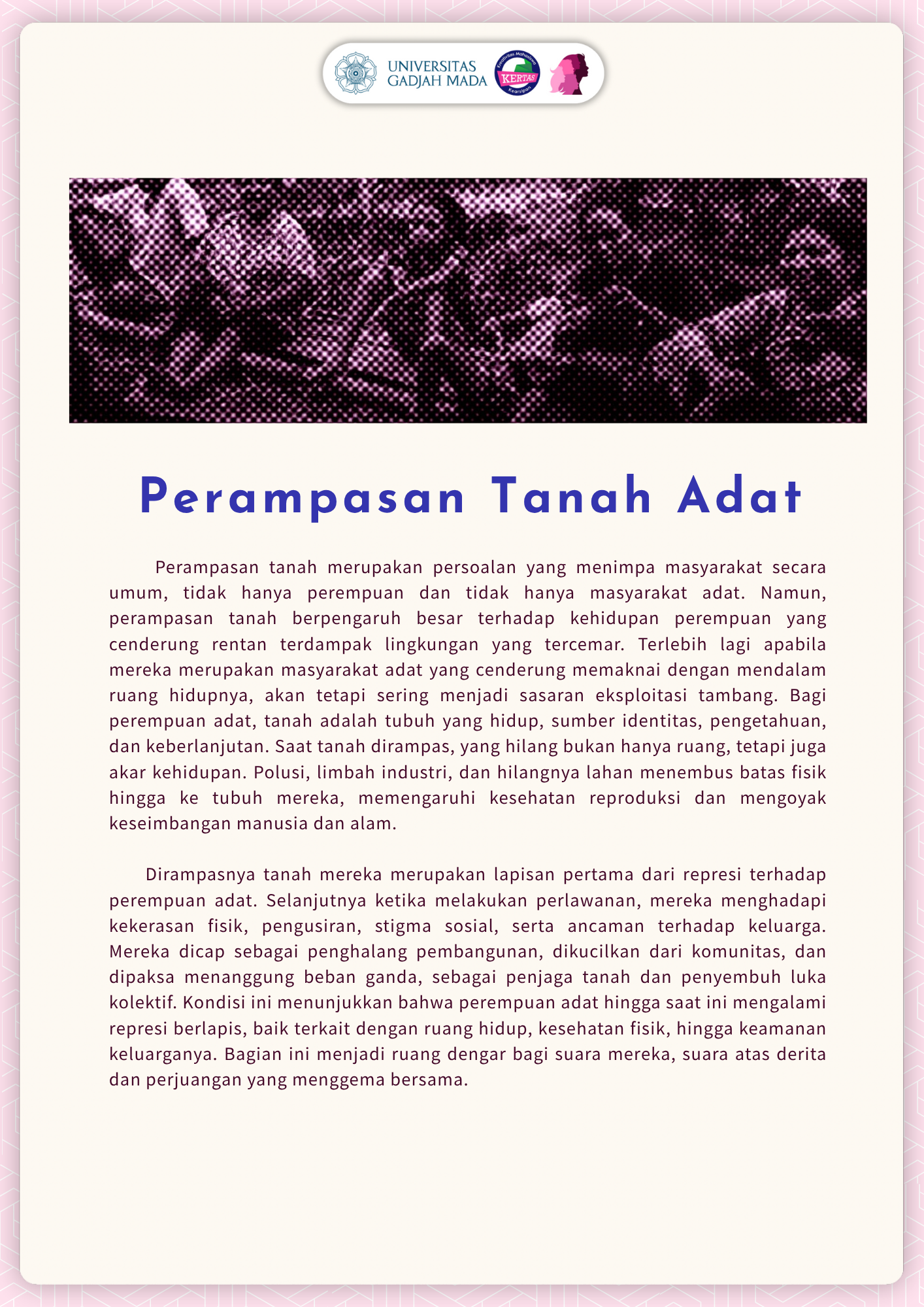 PERAMPASAN TANAH ADAT