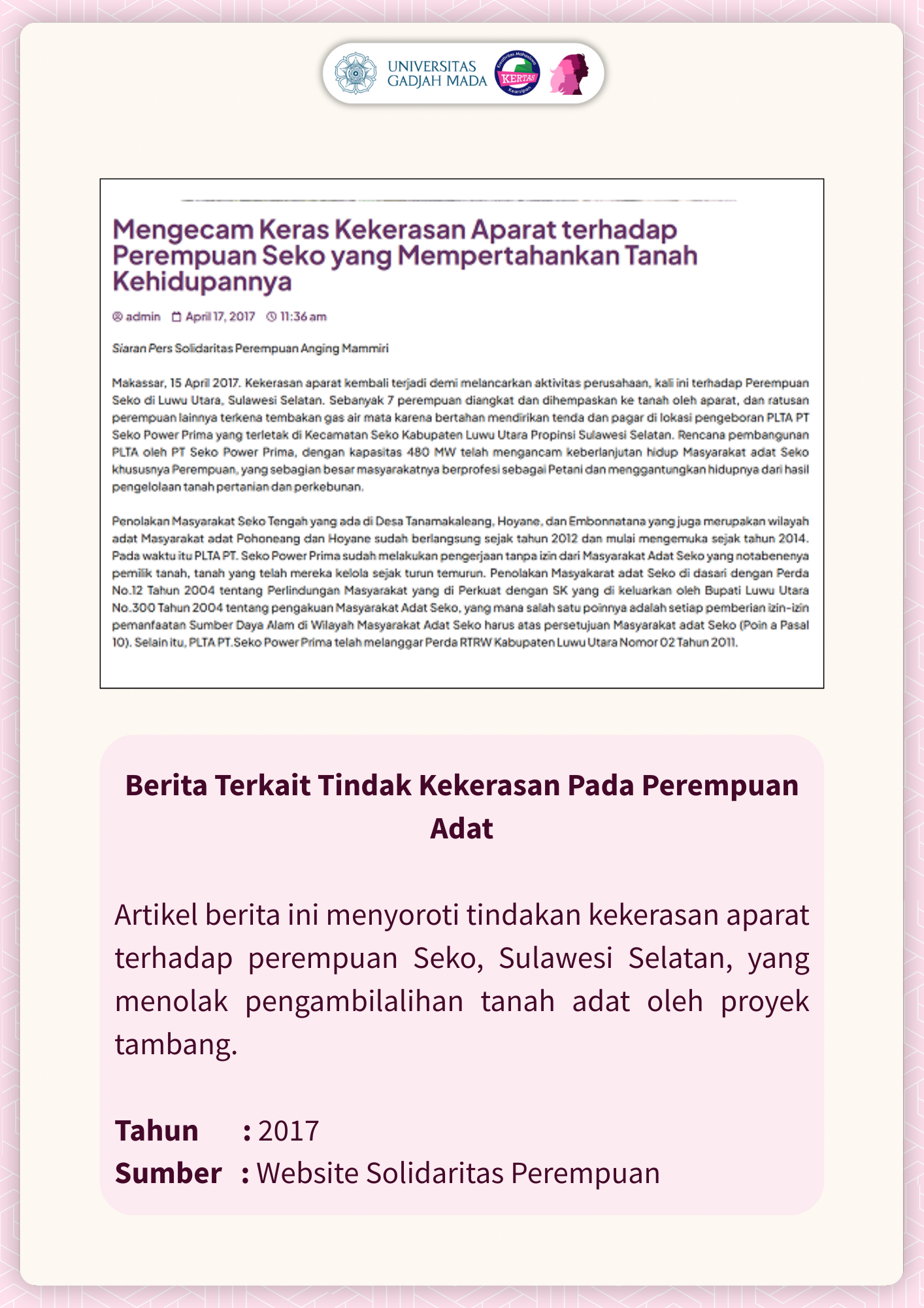 PERAMPASAN TANAH ADAT